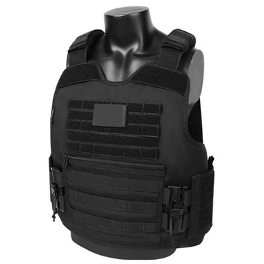 Gilet pare-balles en nylon noir, gilet pare-balles dissimulé