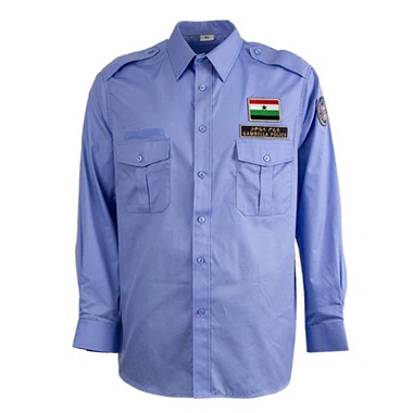 Ensemble de garde uniformes à manches longues de sécurité de service de police éthiopienne Gambella